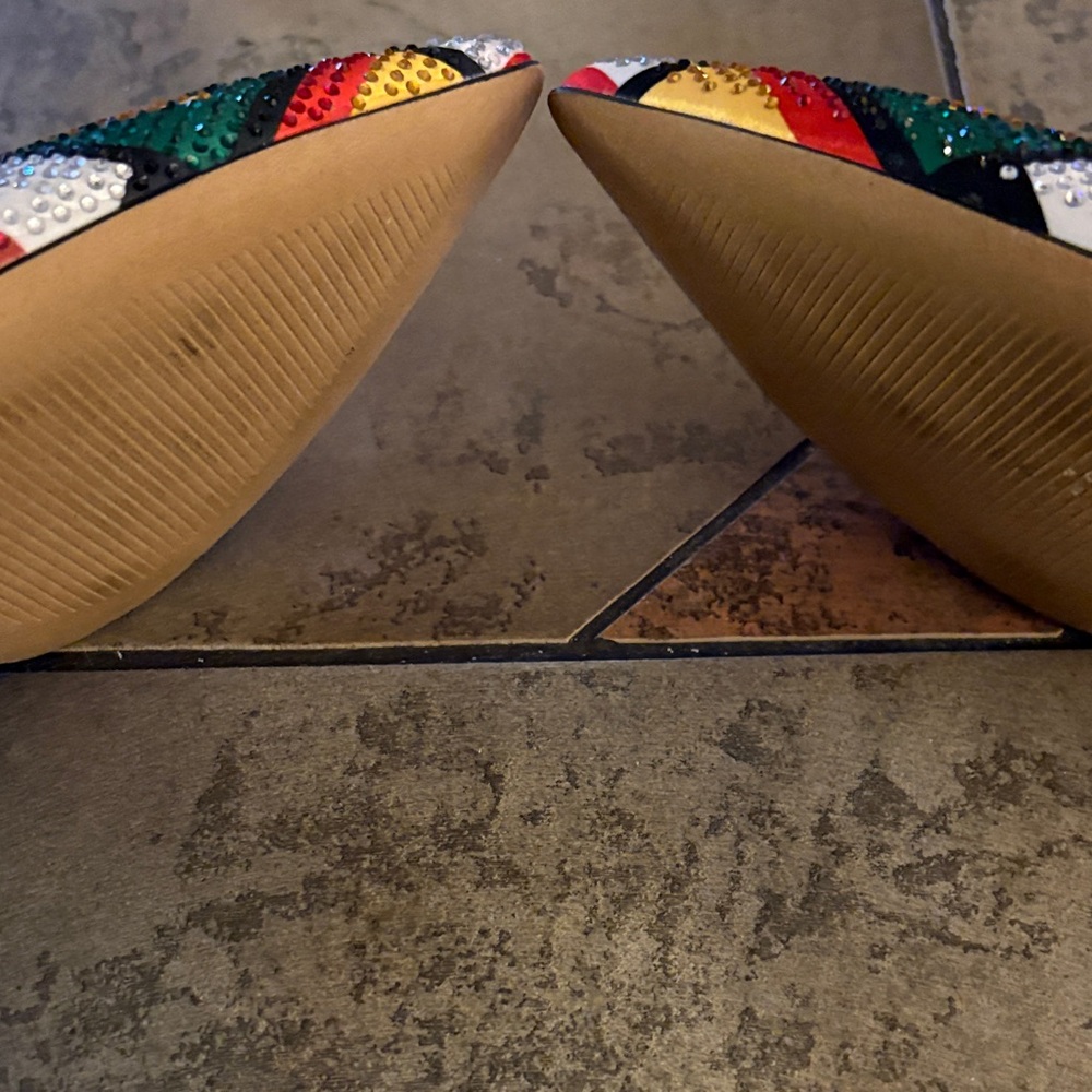 INC International Concepts Colorful Flag Heels - Picture 3 of 6